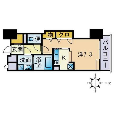 アルフォート天神の間取り