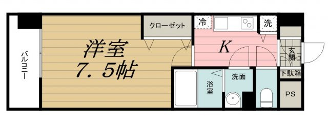 メゾン・ド・ヴィレ千葉中央の間取り