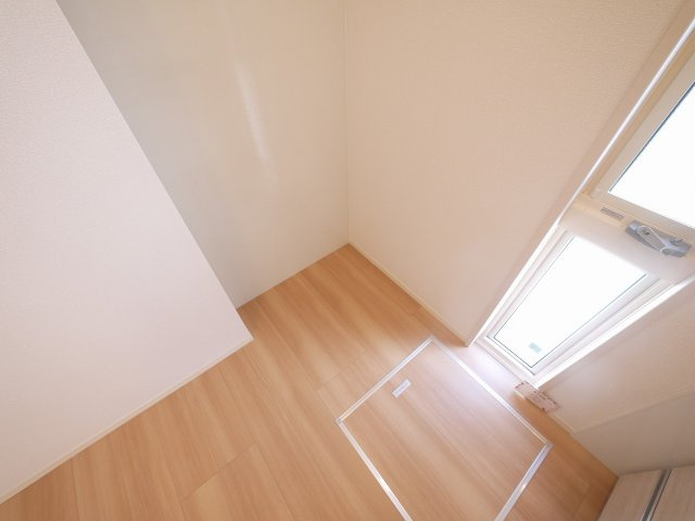 サニーソレイユのキッチン|冷蔵庫置き場も確保。