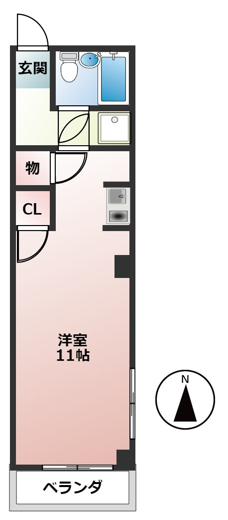 一光青柳ハイツの間取り
