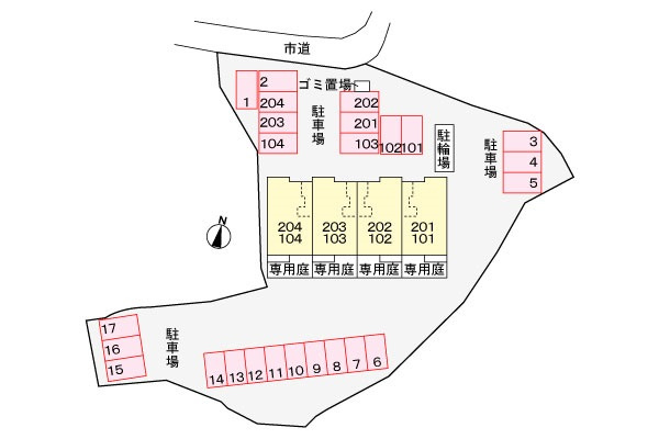 ヴェル　フォーレの区画図