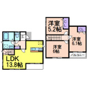 【間取り】 | 掲載写真は同施工会社・同間取りの建物です。内装色など現況が異なる場合がございます。ご了承ください。