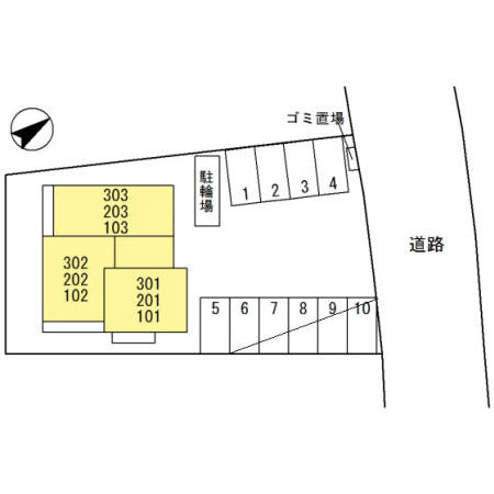 J・アメニティ北今宿の区画図