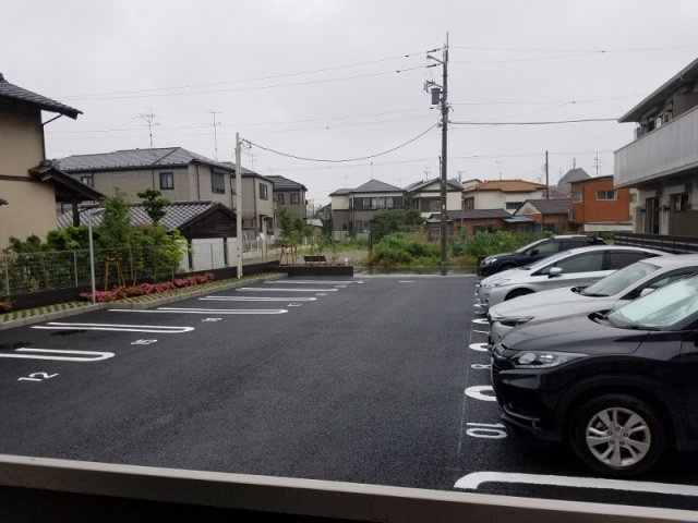 シエル　エトワールＡの展望|目の前は駐車場です　（別部屋の写真）