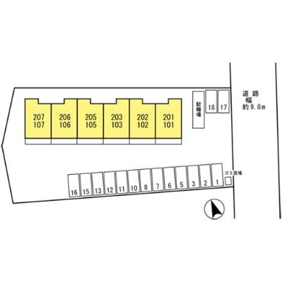 【区画図】 | モダンコート東阿保
