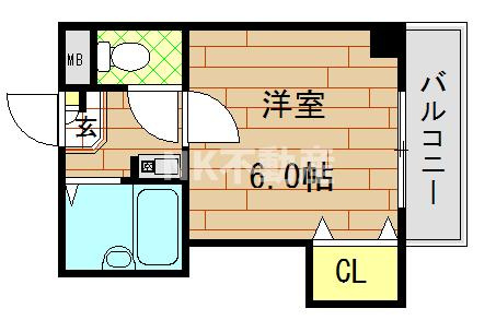 【間取り】 | エイチ・ツーオー小阪（河内小阪賃貸） | 間取りです