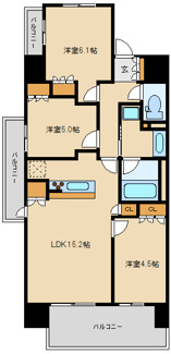 【間取り】 | BLESS宮崎台（ブレス宮崎台） | 間取り図