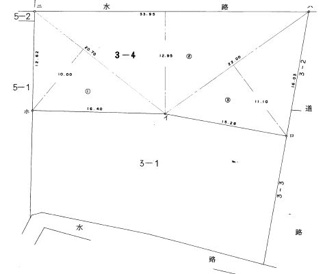 【土地図】 | 北秋田市鷹巣字上家下・売地