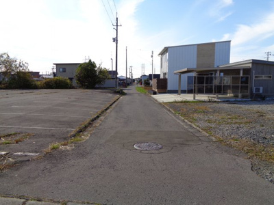 【前面道路含む現地写真】 | 北秋田市鷹巣字上家下・売地