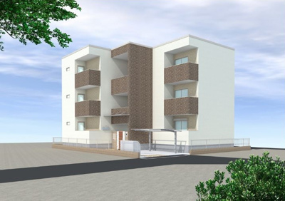 【外観パース】 | フジパレス湯里3番館