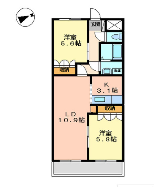 パルス和泉中央の間取り