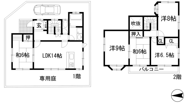 【間取り】 | 中山五月台4丁目戸建
