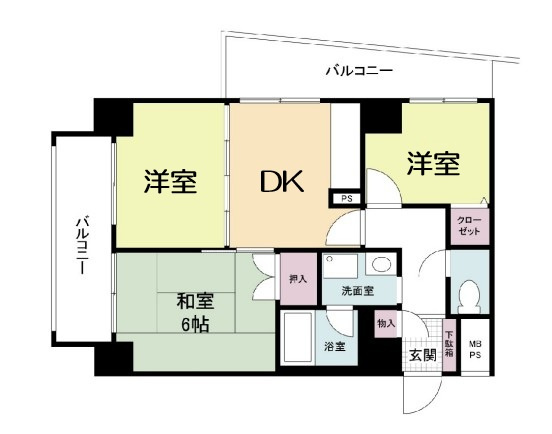 【間取り】 | 第一玉造マンション