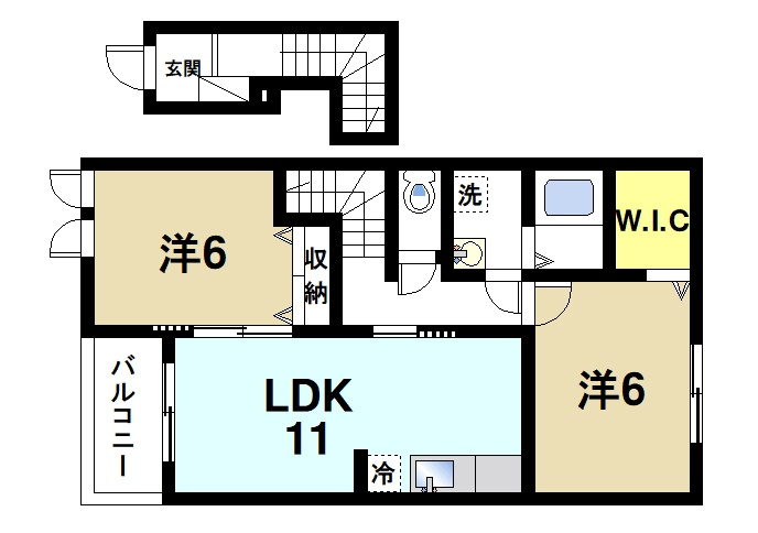 グランツ大和の間取り|快適な居室と豊富な収納があります