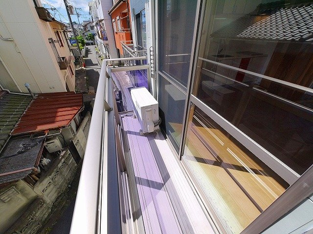 プレジール（西大寺小坊町）のバルコニー|日当たりの良好なバルコニーでお洗濯も快適です