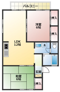 【間取り】 | マンションクヒオ Ｂ棟