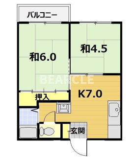 【間取り】 | パナハイツ矢倉