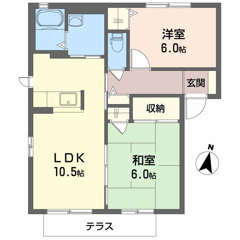 シャーメゾンラフィネ　Ｂの間取り