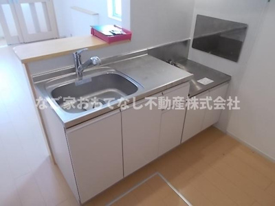 【キッチン】 | アロッジオセレノ | ガスコンロ設置型です。