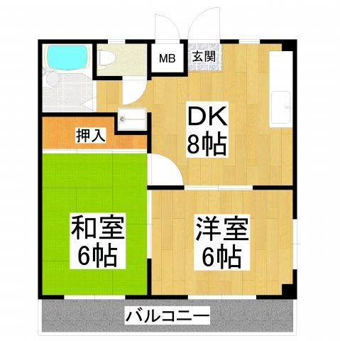 【間取り】 | 松栄ハイツ