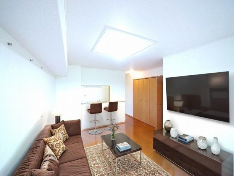 カルム　プロムナードの居間・リビング|CGで家具等を配置したもので家具等は含まれません