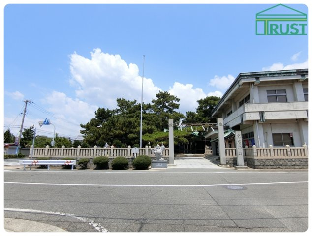 明石市材木町 売土地の周辺|ご近所　由緒ある神社さんです