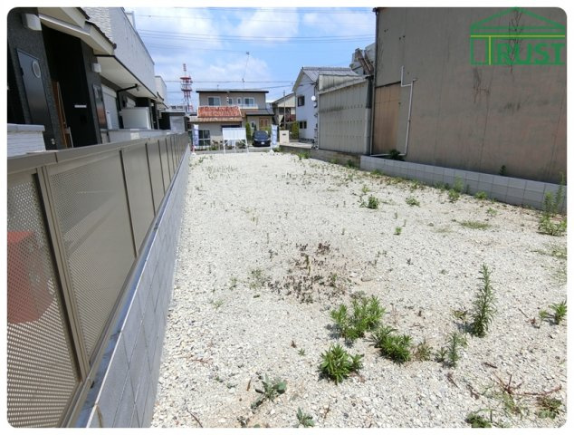 明石市材木町 売土地の外観|敷地内側から撮影
