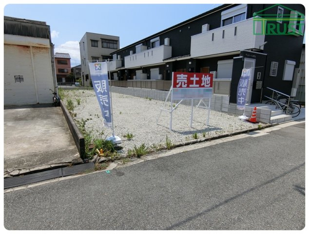 明石市材木町 売土地の前面道路含む現地写真