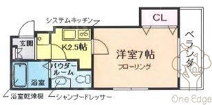 クオリス梅田の間取り
