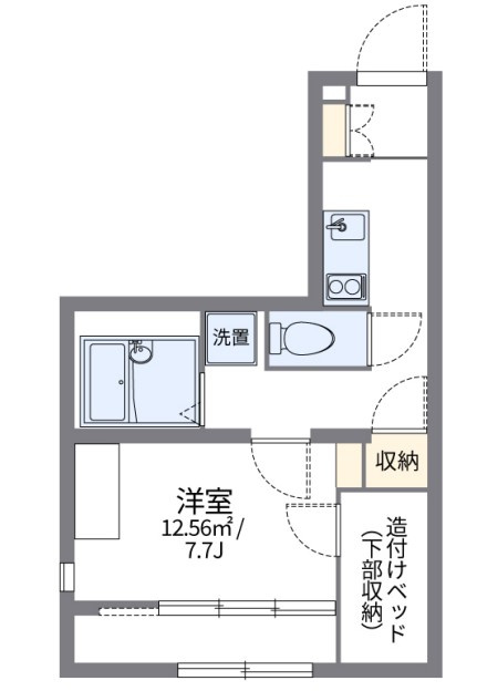 レオパレスグランティスⅡの間取り