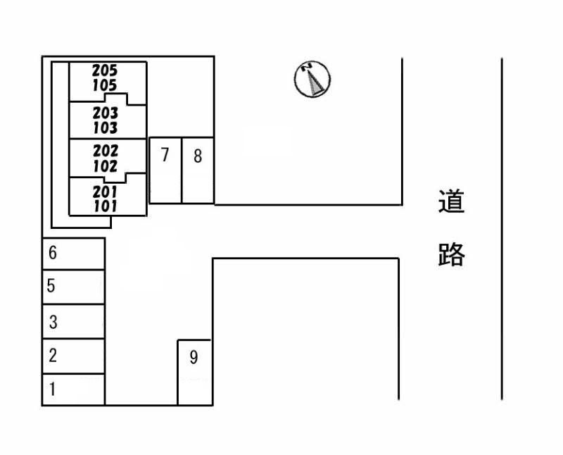 エクセル旗ヶ崎の区画図