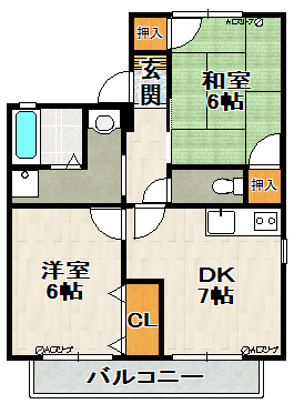 ファミールカーサの間取り