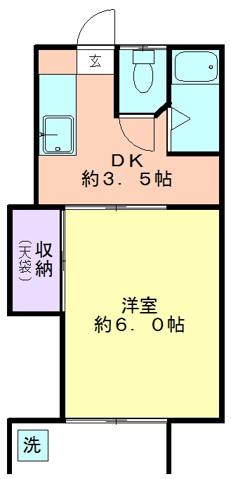 コーポヤシロの間取り