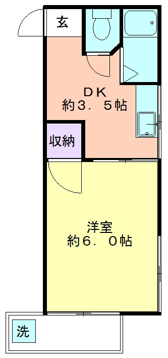 コーポヤシロの間取り