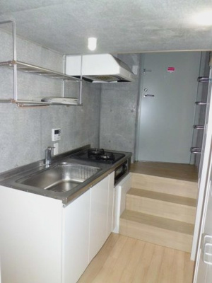 【キッチン】 | le chat/ルシャ | ※参考写真※キッチンスペースです♪場所を取るお鍋やお皿もすっきり収納できます☆