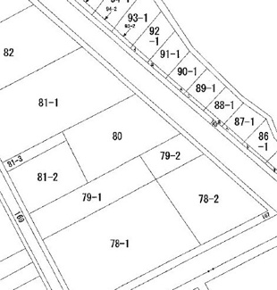 【土地図】 | 大館市二井田字陣下・売地
