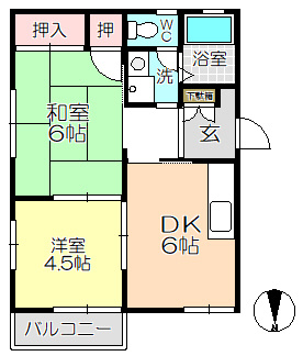 【間取り】 | たんぽぽハイツ