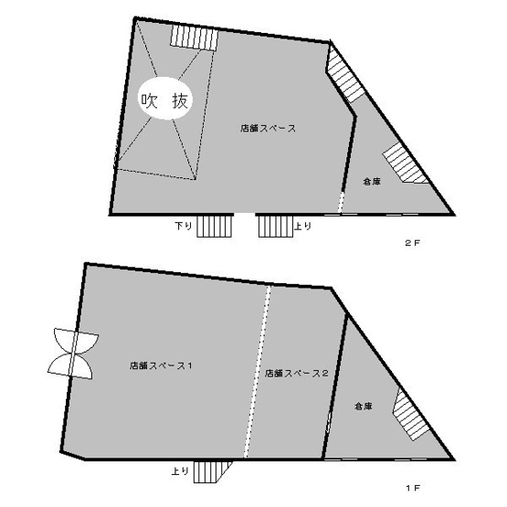 【間取り】 | 鹿島町1丁目貸店舗　事務所
