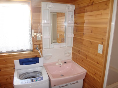 【洗面所】 | 晴美荘 | 家電-洗濯機