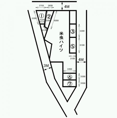 【区画図】 | 米虫ハイツ