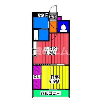 【間取り】 | プランドール大橋 | プランドール大橋の間取り