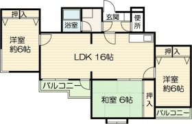 アークヒルズ警固の間取り|アークヒルズ警固(3LDK）