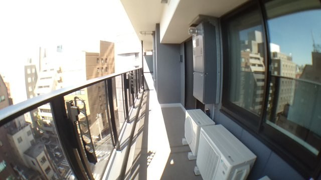 千代田区神田東松下町の賃貸マンションのバルコニー