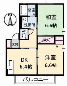 【間取り】 | ディアス山手　A