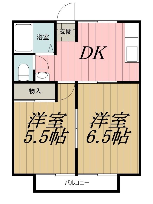 リバーハイツ都の間取り