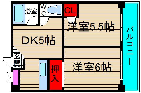 パークハイツかずみの間取り