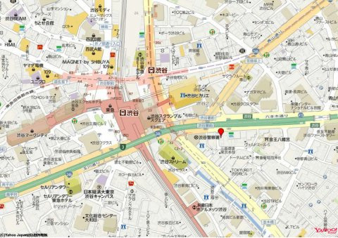 渋谷区渋谷３丁目の事務所の地図