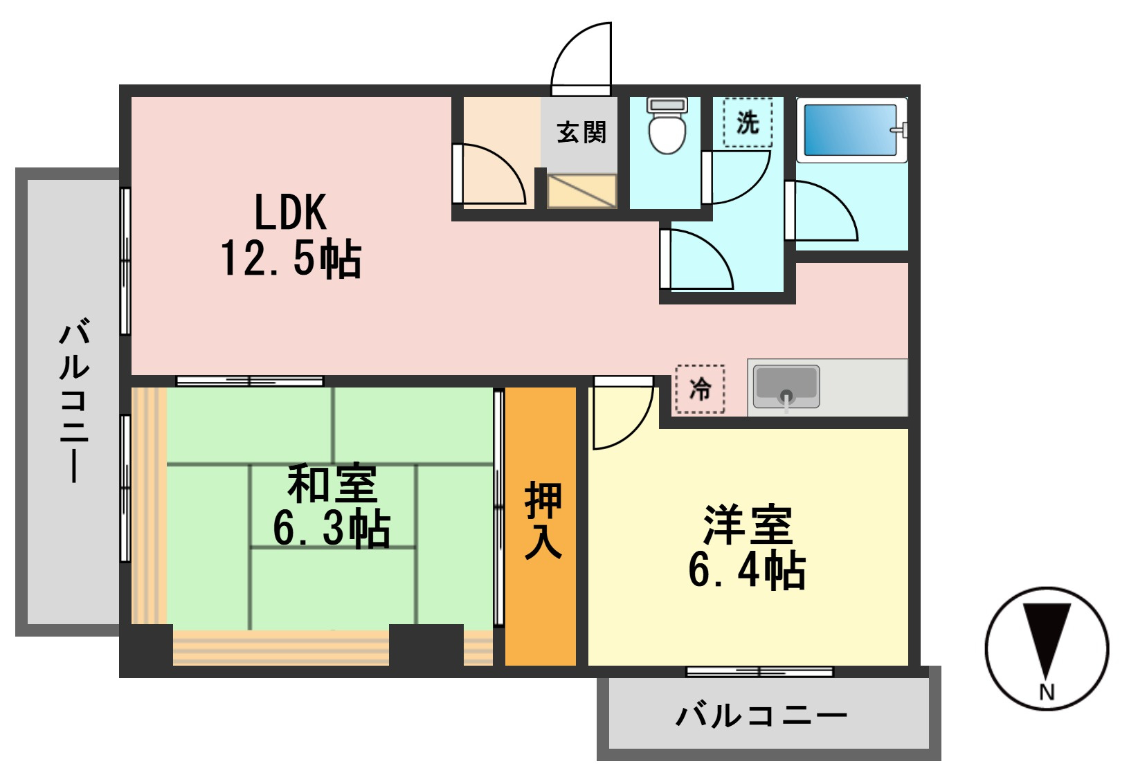パレッジ新小岩の間取り