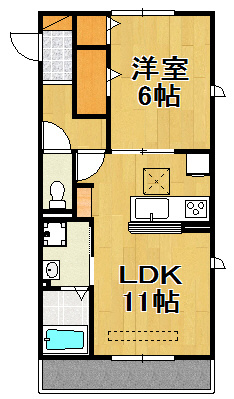 アルバ・グラート Bの間取り