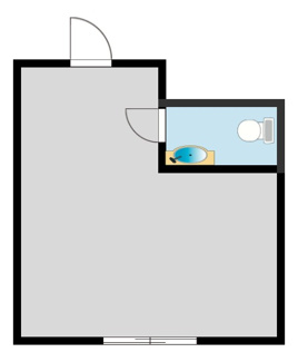 【間取り】 | トアロード沿いスナック物件